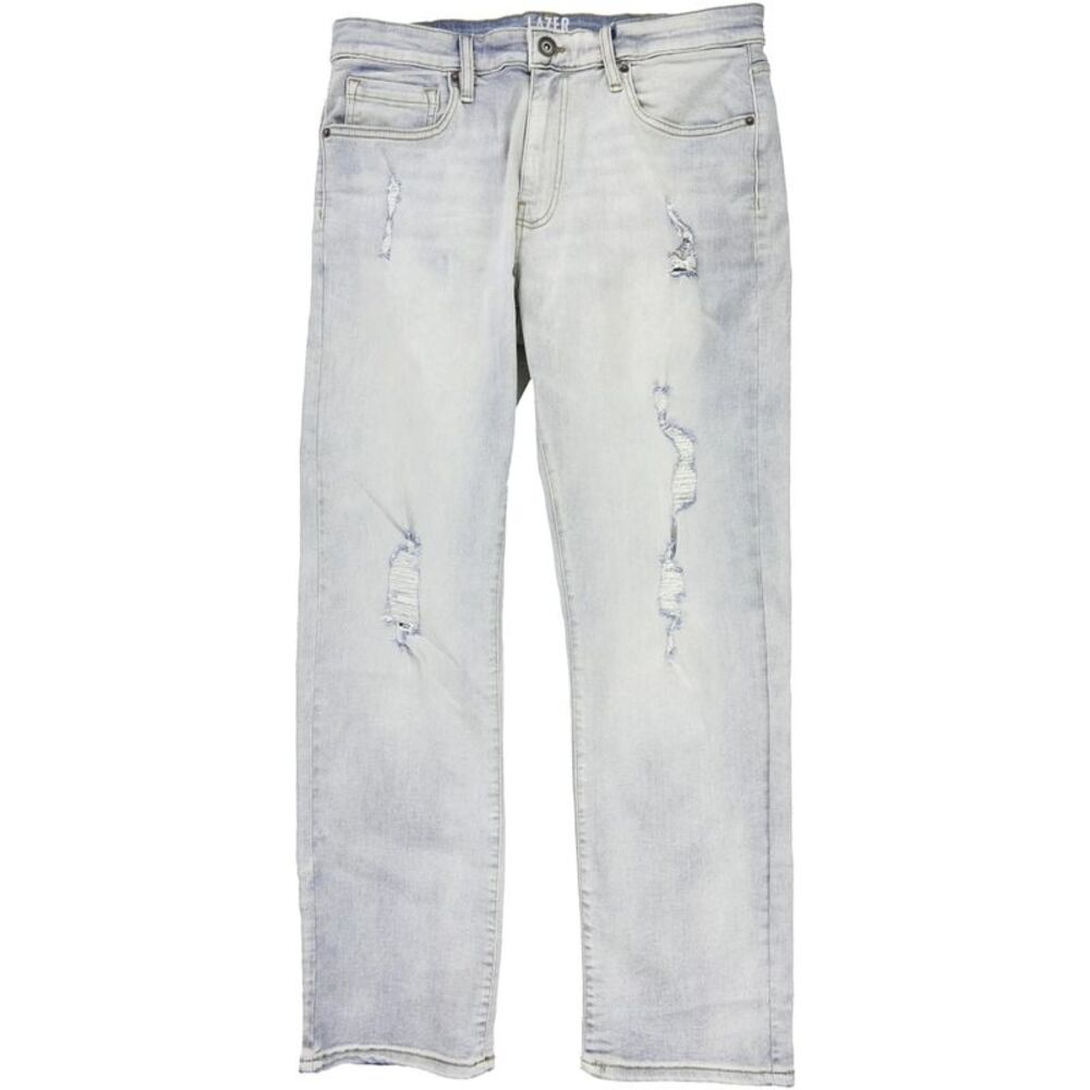 LAZER Mens Stretch Straight Leg Skinny Jeans, NWT
